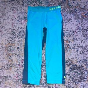 Nike Pro Teal Leggings